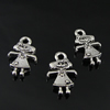 Pendant. Fashion Zinc Alloy Jewelry Findings. Girl 10x8mm. Sold by Bag