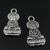 Pendant. Fashion Zinc Alloy Jewelry Findings. Buddha 25x13mm. Sold by Bag