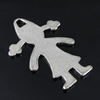 Pendant. Fashion Zinc Alloy Jewelry Findings. people 38x26mm. Sold by Bag
