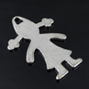 Pendant. Fashion Zinc Alloy Jewelry Findings. people 38x26mm. Sold by Bag