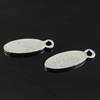 Pendant. Fashion Zinc Alloy Jewelry Findings. oval 16x6mm. Sold by Bag
