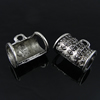 Zinc Alloy Balis & Cord End Caps. Fashion Jewelry Findings. 22x18mm. Sold by Bag
