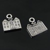 Pendant. Fashion Zinc Alloy Jewelry Findings. House 16x14mm. Sold by Bag
