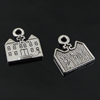 Pendant. Fashion Zinc Alloy Jewelry Findings. House 16x14mm. Sold by Bag