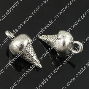 Pendant. Fashion Zinc Alloy Jewelry Findings. 16.8x8.5mm. Sold by Bag