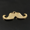 Pendant. Fashion Zinc Alloy Jewelry Findings. mustache 9x21mm. Sold by Bag
