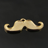 Pendant. Fashion Zinc Alloy Jewelry Findings. mustache 9x21mm. Sold by Bag