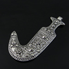 Pendant. Fashion Zinc Alloy Jewelry Findings. 58x30mm. Sold by Bag