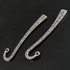 Bookmark, Fashion Zinc Alloy Jewelry Findings, 63x14mm, Sold by Bag
