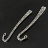 Bookmark, Fashion Zinc Alloy Jewelry Findings, 63x14mm, Sold by Bag