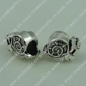 Europenan style Beads. Fashion jewelry findings. 9.5x13mm, Hole size:5mm. Sold by Bag