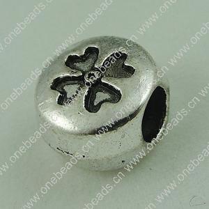 Europenan style Beads. Fashion jewelry findings. 12x10mm, Hole size:4.5x4.8mm. Sold by Bag