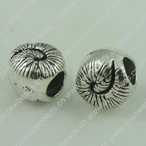 Europenan style Beads. Fashion jewelry findings. 10x9.5mm, Hole size:4.5mm. Sold by Bag