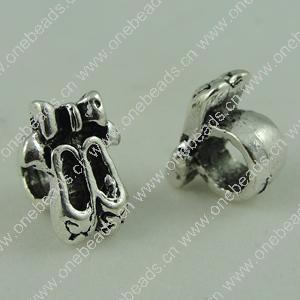 Europenan style Beads. Fashion jewelry findings. 12x9.5mm, Hole size:5mm. Sold by Bag
