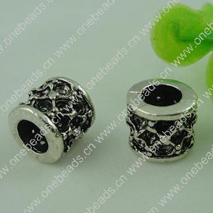 Europenan style Beads. Fashion jewelry findings. 10x11mm, Hole size:6mm. Sold by Bag