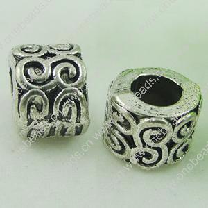 Europenan style Beads. Fashion jewelry findings. 7x9mm, Hole size:5mm. Sold by Bag