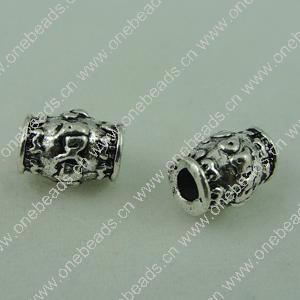 Beads. Fashion Zinc Alloy jewelry findings. Lantern 8x6mm，Hole size:2.5mm. Sold by Bag