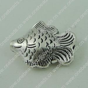 Beads. Fashion Zinc Alloy jewelry findings. Animal 26x20mm，Hole size:2.5mm. Sold by Bag