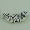 Beads. Fashion Zinc Alloy jewelry findings. wings 19.5x8mm，Hole size:2mm. Sold by Bag
