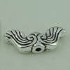 Beads. Fashion Zinc Alloy jewelry findings. wings 19.5x8mm，Hole size:2mm. Sold by Bag