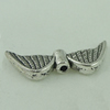 Beads. Fashion Zinc Alloy jewelry findings. wings 21x8mm，Hole size:2mm. Sold by Bag