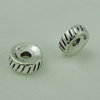 Spacer beads, Fashion Zinc Alloy jewelry findings, 7.5mm，Hole size:2mm. Sold by bag