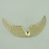 Brooch/Hairpin Head, Fashion Zinc Alloy Jewelry Findings. wings 94x26mm Sold by Bag
