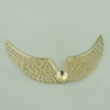 Brooch/Hairpin Head, Fashion Zinc Alloy Jewelry Findings. wings 94x26mm Sold by Bag