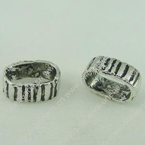 Slider, Zinc Alloy Bracelet Findinds, 12.5x8.5mm, Hole size:6x10.5mm, Sold by Bag