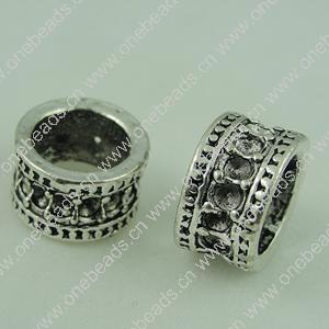 Donut，Fashion Zinc Alloy Jewelry Findings. 15x8.5mm, Hole size:10.5mm. Sold by bag