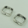 Donut，Fashion Zinc Alloy Jewelry Findings. 11x22.5mm, Hole size:10.5x10.5mm. Sold by bag
