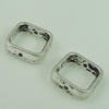 Donut，Fashion Zinc Alloy Jewelry Findings. 11x22.5mm, Hole size:10.5x10.5mm. Sold by bag