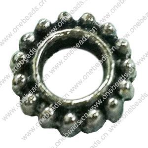 Donut Zinc Alloy Jewelry Findings, outer dia:9x9mm inner dia:4mm, Sold by Bag