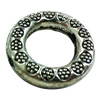 Donut Zinc Alloy Jewelry Findings, outer dia:21x21mm inner dia:12mm, Sold by Bag
