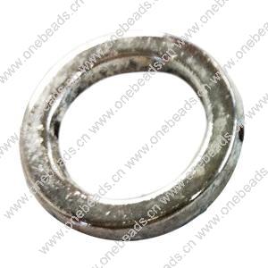 Donut Zinc Alloy Jewelry Findings, outer dia:19mm inner dia:13mm, Sold by Bag