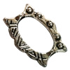 Donut Zinc Alloy Jewelry Findings, outer dia:15.5x12.5mm inner dia:8x10mm, Sold by Bag