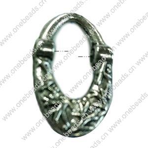 Donut Zinc Alloy Jewelry Findings, 20.5x12mm, Sold by Bag