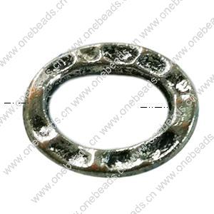 Donut Zinc Alloy Jewelry Findings, 14x12.5mm, Sold by Bag