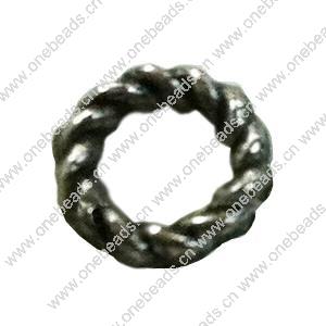 Donut Zinc Alloy Jewelry Findings, outer dia:6mm inner dia:4mm, Sold by Bag