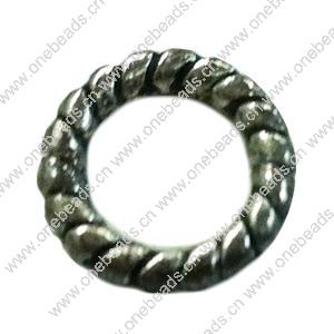 Donut Zinc Alloy Jewelry Findings, outer dia:10mm inner dia:7mm, Sold by Bag