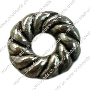 Donut Zinc Alloy Jewelry Findings, outer dia:8.5mm inner dia:3.5mm, Sold by Bag