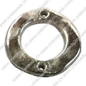Donut Zinc Alloy Jewelry Findings, outer dia:14.5mm inner dia:8.5mm, Sold by Bag