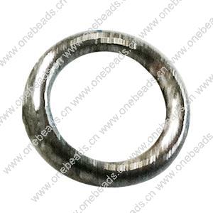 Donut Zinc Alloy Jewelry Findings, outer dia:8.5mm inner dia:6mm, Sold by Bag