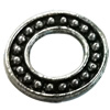 Donut Zinc Alloy Jewelry Findings, outer dia:14mm inner dia:8mm, Sold by Bag