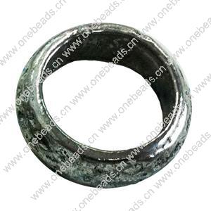 Donut Zinc Alloy Jewelry Findings, outer dia:15mm inner dia:10.5mm, Sold by Bag