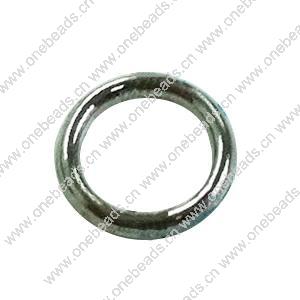 Donut Zinc Alloy Jewelry Findings, outer dia:6mm inner dia:4.5mm, Sold by Bag 