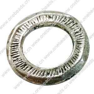 Donut Zinc Alloy Jewelry Findings, outer dia:17mm inner dia:10mm, Sold by Bag