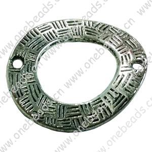 Connector. Fashion Zinc Alloy Jewelry Findings. Donut 22x25mm.Hole size:2mm Sold by Bag