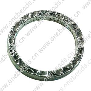 Donut Zinc Alloy Jewelry Findings, outer dia:22mm inner dia:17mm, Sold by Bag