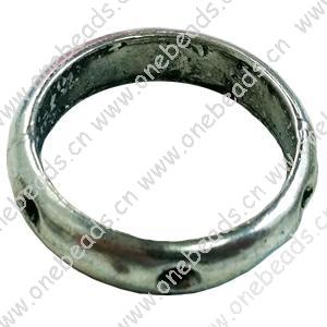Donut Zinc Alloy Jewelry Findings, outer dia:23mm inner dia:18.5mm, Sold by Bag